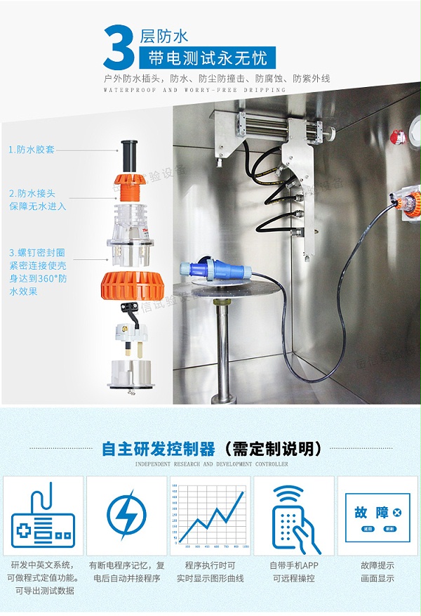 冲淋水温可高达80℃±5℃