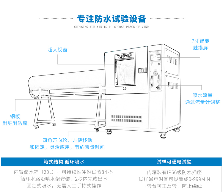 户外音响防水等级测试装置（IPX56级别）